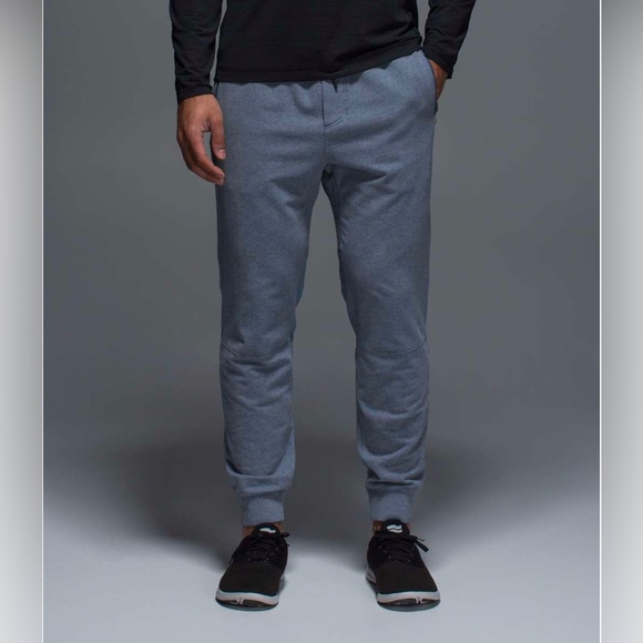 Lululemon Synth Pants in Heathered Hawk Blue/Hawk Blue Size Large - Picture 1 of 7